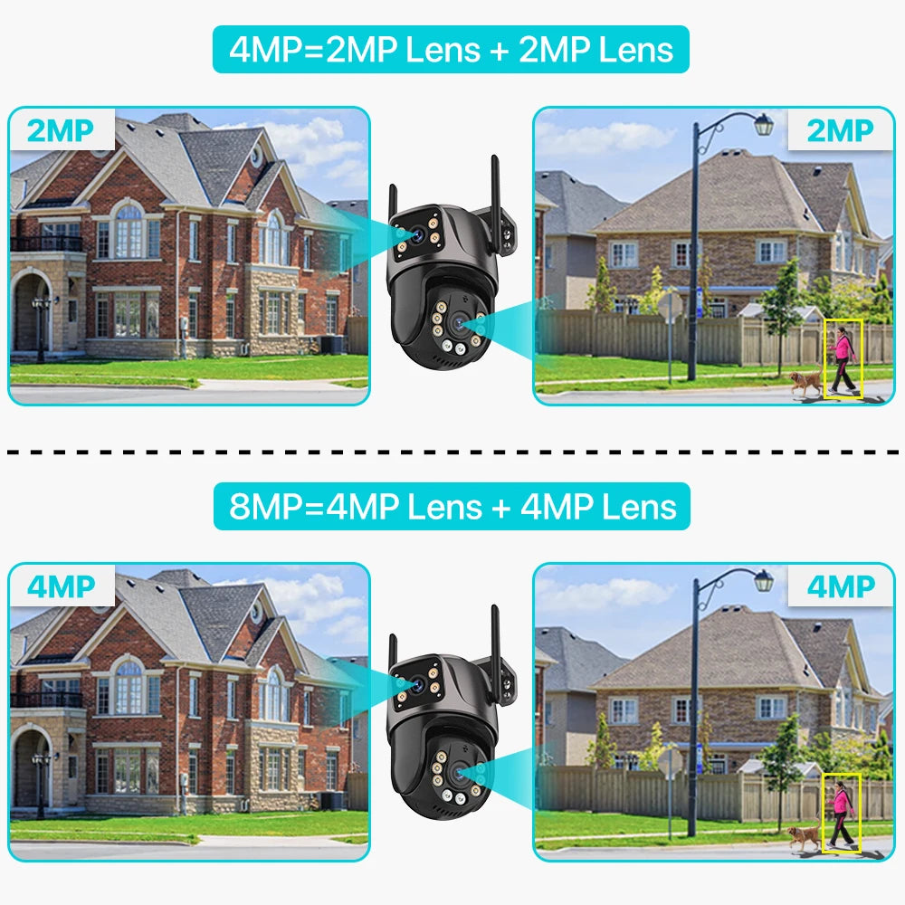 4K Dual-Lens WiFi PTZ Camera