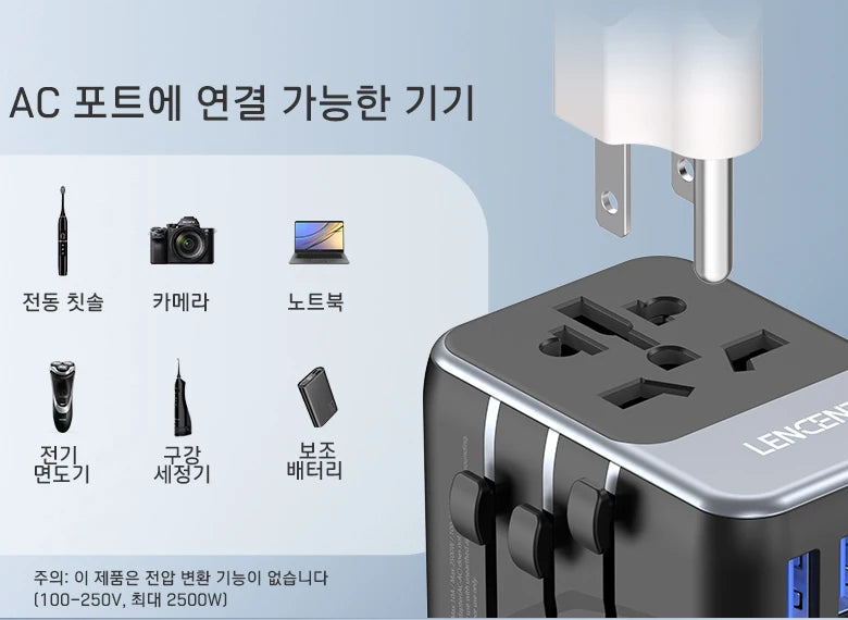 LENCENT Universal Travel Adapter