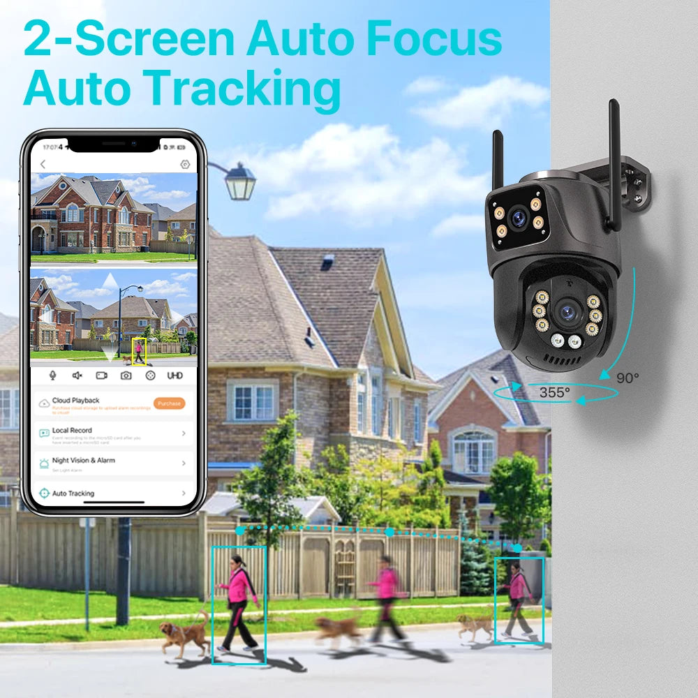 4K Dual-Lens WiFi PTZ Camera