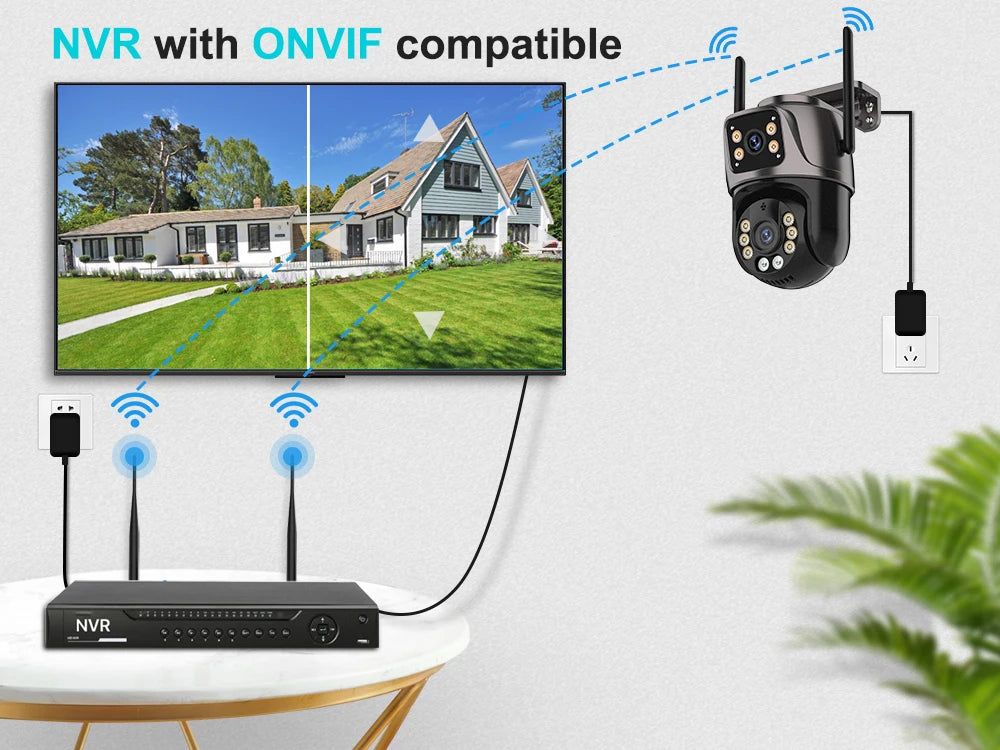 4K Dual-Lens WiFi PTZ Camera