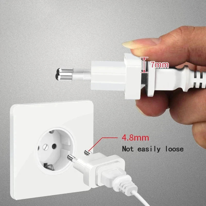 US to EU Travel Plug Adapter