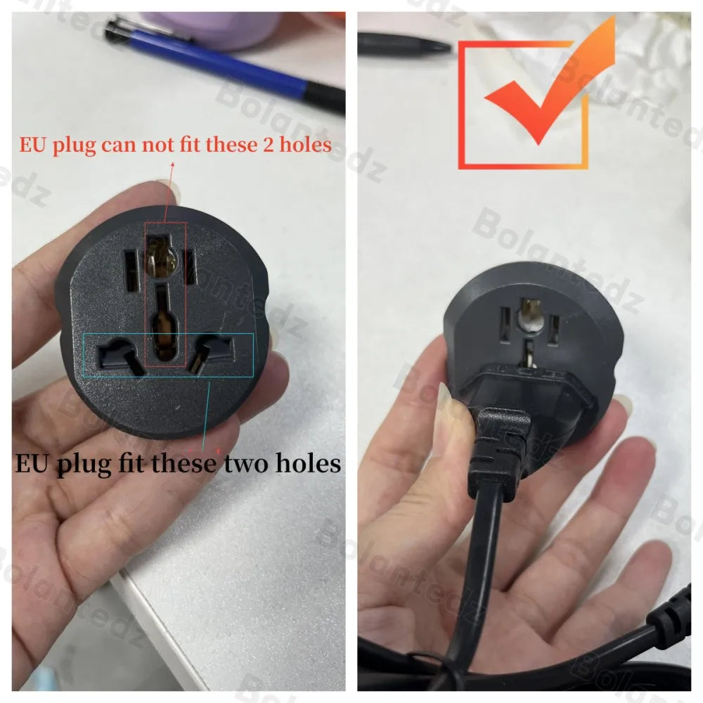 Universal EU & Korea Plug Adapter