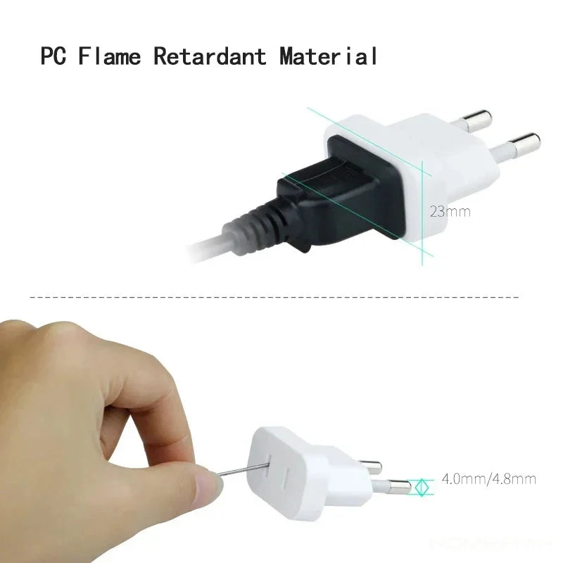 US to EU Travel Plug Adapter
