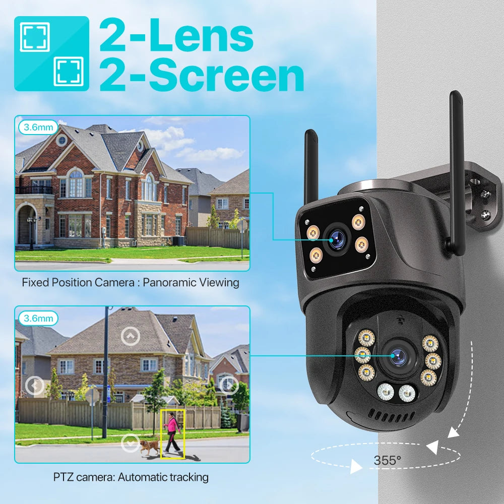 4K Dual-Lens WiFi PTZ Camera