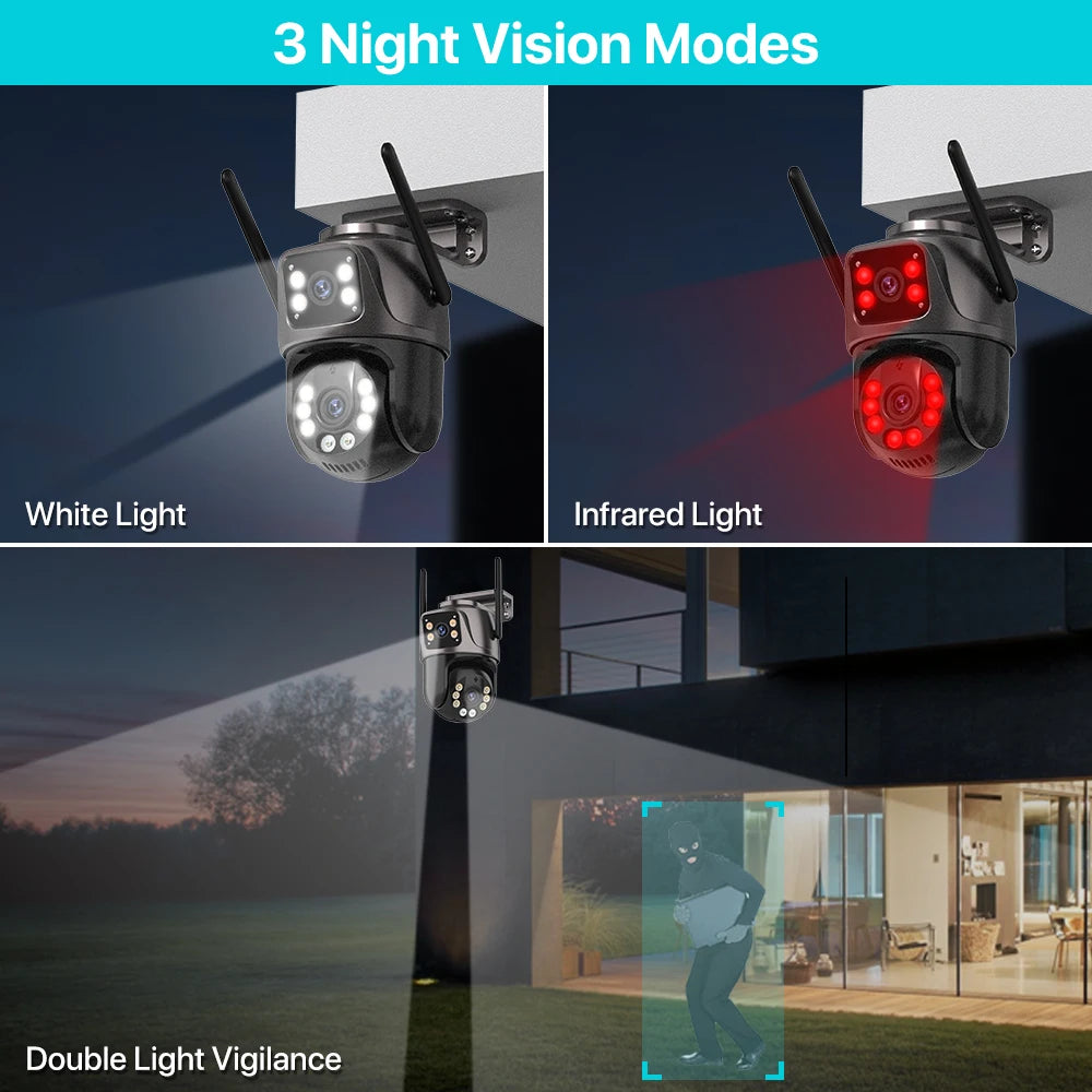 4K Dual-Lens WiFi PTZ Camera